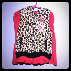 Disney hooded vest and shirt set size 6